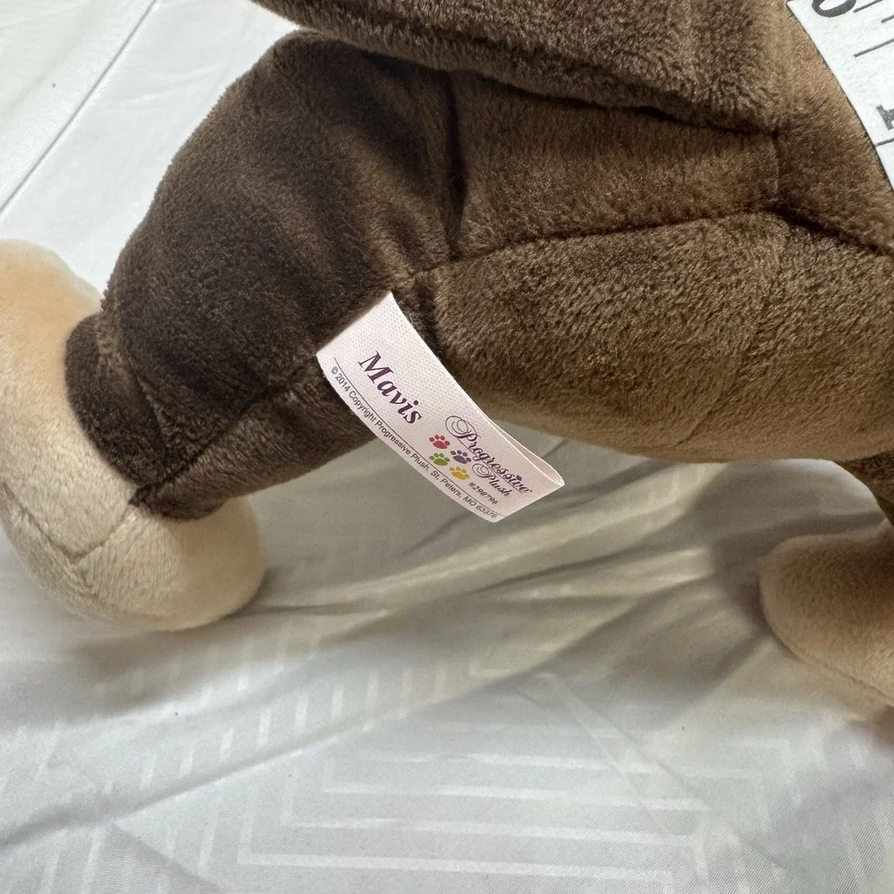 avis Monkey Plush Brown Swirly Ears‎ 2014 Soft Stuffed Animal Collectible Toy